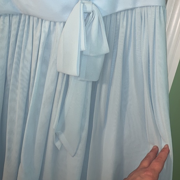 Azazie bridesmaid dress size A28 style ingrid color sky blue - Picture 2 of 7